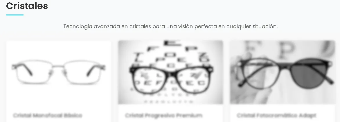 Catálogo de productos de Óptica Nur
